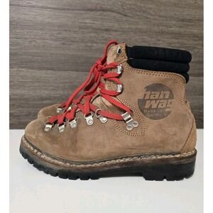 Vintage Hanwag Leather Hiking Mountaineering Boots Men's Size 7 US